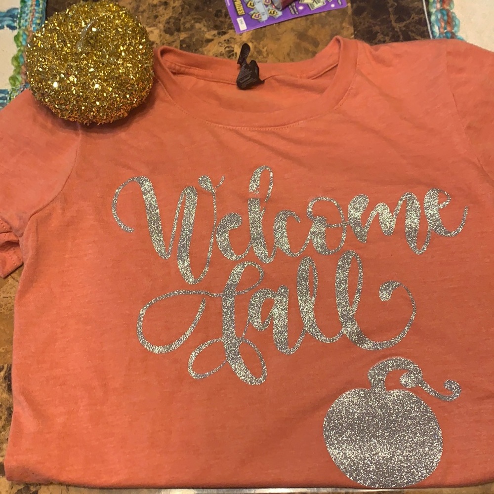 Custom made fall tee